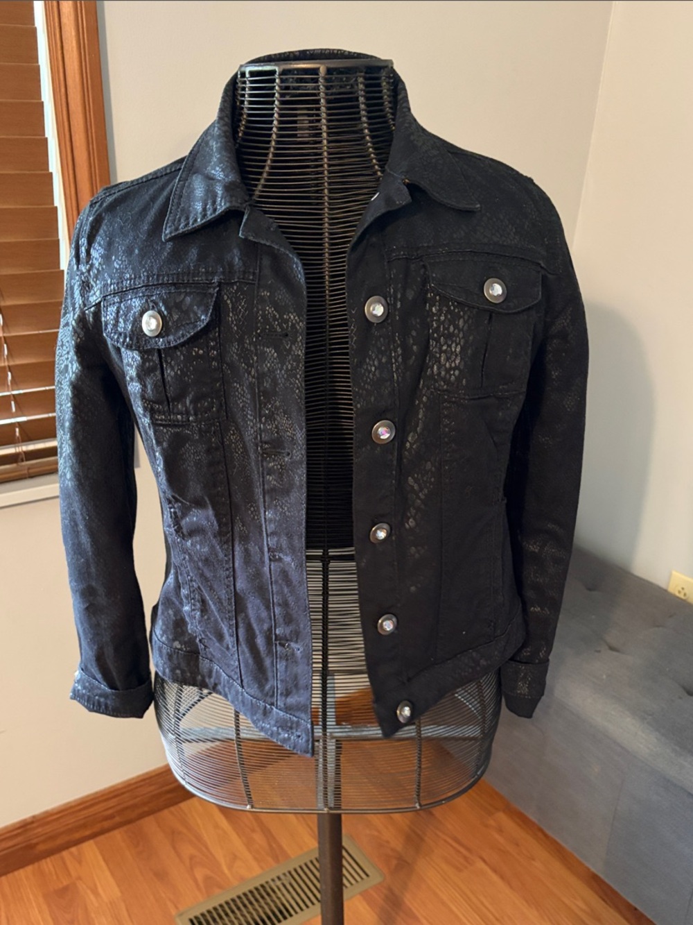 Faux Snake Skin Jacket